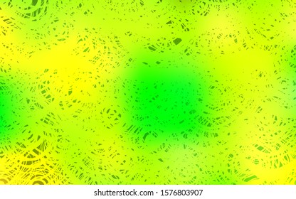 Light Green, Yellow vector natural elegant pattern. Blurred decorative design in Indian style with roses. The pattern can be used for heads of websites and designs.