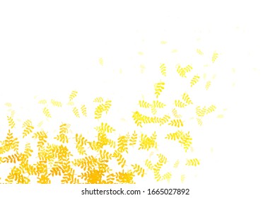 Light Green, Yellow vector natural pattern with leaves. leaves on elegant natural pattern with gradient. New template for your design.