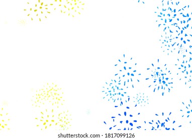 Verde claro, amarillo fondo natural vector con hojas. Ilustración de hojas en estilo Origami con gradiente. Patrón para papeles pintados, libros de color.