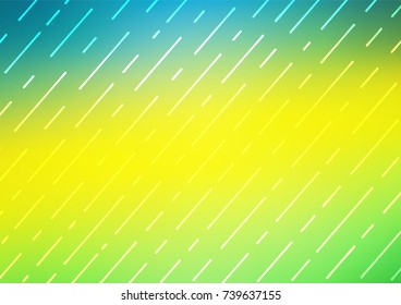 Light Green, Yellow vector natural abstract pattern. Decorative shining illustration with doodles on abstract template. The pattern can be used for coloring books and pages for kids.