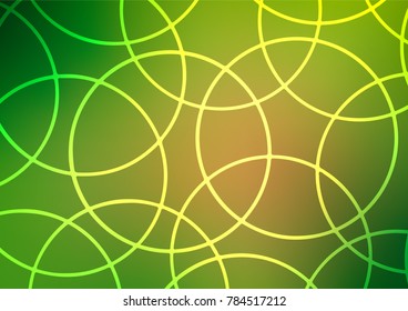 Light Green, Yellow vector natural elegant texture. Decorative shining illustration with doodles on abstract template. A completely new design for your business.