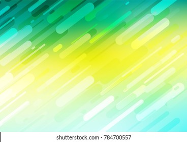 Light Green, Yellow vector natural elegant template. Brand-new colored illustration in blurry style with doodles. The template can be used as a background for cell phones.