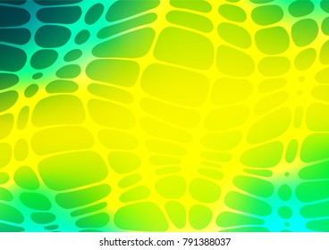 Light Green, Yellow vector natural abstract pattern. Modern geometrical abstract illustration with doodles. The textured pattern can be used for website.