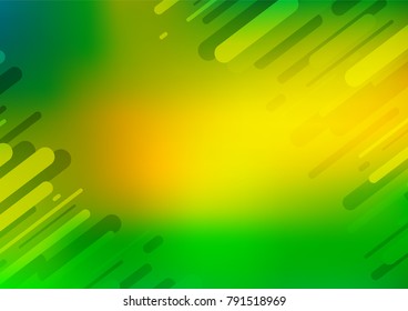 Light Green, Yellow vector natural abstract background. Blurred decorative design in Indian style with Zen tangles. Hand painted design for web, leaflet, textile.