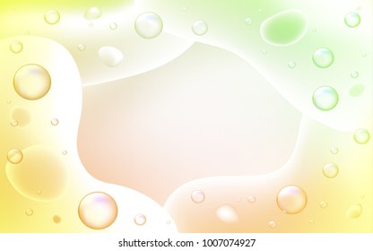 Light Green, Yellow vector pattern with bent ribbons. Modern gradient abstract illustration with bandy lines. The template for cell phone backgrounds.