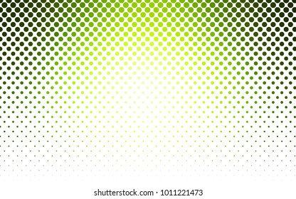 Light Green, Yellow vector pattern of geometric circle shapes. 