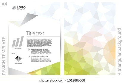 Light Green, Yellow vector  pattern for posters. Modern abstract design concept with colorful gradient. Pattern can be used as a template for calendars.