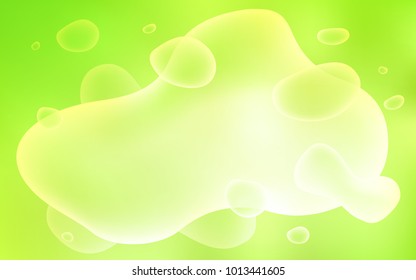 Light Green, Yellow vector pattern with curved circles. A completely new color illustration in memphis style. New composition for your brand book.