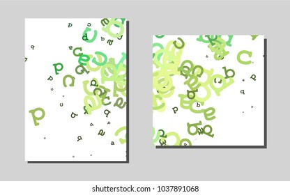 Light Green, Yellow vector pattern for posters. Modern abstract design concept with colorful gradient. Beautiful design for cover of notepads.