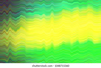 Light Green, Yellow vector pattern with lava shapes. Creative geometric illustration in marble style with gradient. Marble style for your business design.