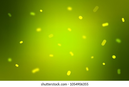 Light Green, Yellow vector pattern with christmas snowflakes. Modern geometrical abstract illustration with crystals of ice. New year design for your ad, poster, banner.