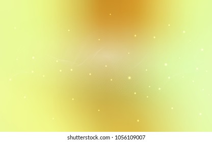 Light Green, Yellow vector pattern with spheres. Beautiful colored illustration with blurred circles in nature style. The pattern can be used for ads, leaflets of liquid.