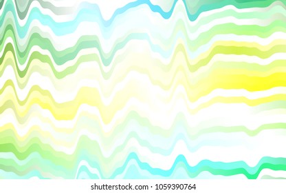 Light Green, Yellow vector pattern with bubble shapes. Creative geometric illustration in marble style with gradient. New composition for your brand book.