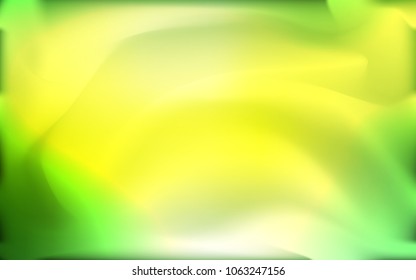 Light Green, Yellow vector pattern with bubble shapes. A sample with blurred bubble shapes. New composition for your brand book.