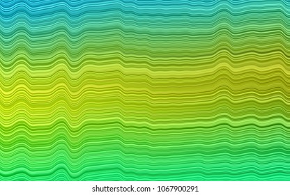 Light Green, Yellow vector pattern with bubble shapes. Shining illustration, which consist of blurred lines, circles. Marble style for your business design.
