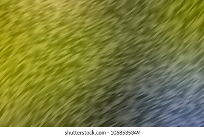 Light Green, Yellow vector pattern with bent ribbons. Colorful abstract illustration with gradient lines. A completely new marble design for your business.