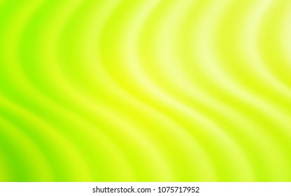 Light Green, Yellow vector pattern with liquid shapes. Colorful abstract illustration with gradient lines. The elegant pattern for brand book.