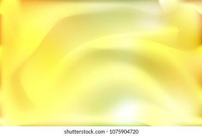 Light Green, Yellow vector pattern with lines, ovals. An elegant bright illustration with gradient. The best blurred design for your business.