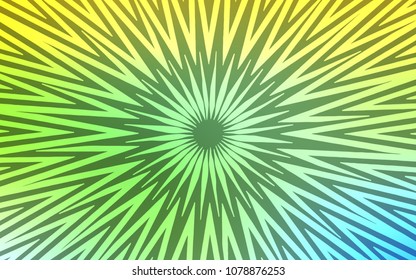 Light Green, Yellow vector pattern with sharp lines. Glitter abstract illustration with colored sticks. Smart design for your business advert.