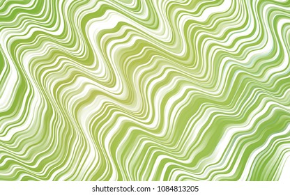 Light Green, Yellow vector pattern with lamp shapes. Glitter abstract illustration with wry lines. The template for cell phone backgrounds.