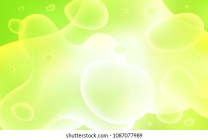 Light Green, Yellow vector pattern with bent ribbons. A vague circumflex abstract illustration with gradient. Brand-new design for your ads, poster, banner.