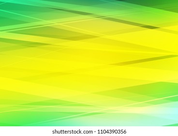Light Green, Yellow vector pattern with narrow lines. Blurred decorative design in simple style with lines. Smart design for your business advert.