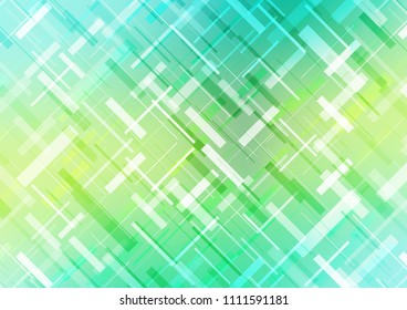 Light Green, Yellow vector pattern with narrow lines. Modern geometrical abstract illustration with staves. The template can be used as a background.