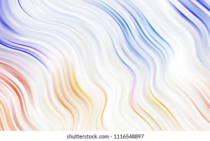 Light Green, Yellow vector pattern with bubble shapes. Glitter abstract illustration with wry lines. Pattern for your business design.