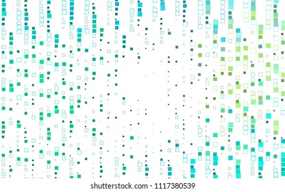 Light Green, Yellow vector pattern. Brand-new rectangular template. Shining geometric sample. Repeating theme with rectangular shapes. Texture for your design.