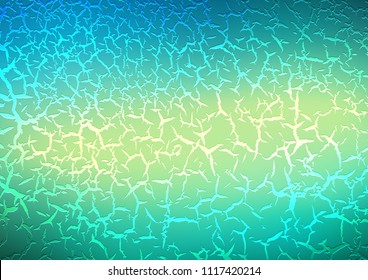 Light Green, Yellow vector pattern with bent ribbons. Blurred geometric sample with gradient bubbles.  The best blurred design for your business.