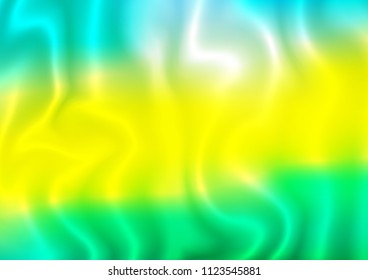 Light Green, Yellow vector pattern with bubble shapes. Glitter abstract illustration with wry lines. Textured wave pattern for backgrounds.