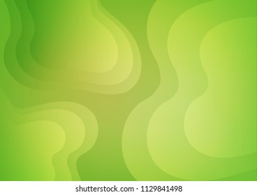 Light Green, Yellow vector pattern with lamp shapes. Geometric illustration in marble style with gradient.  Brand new design for your ads, poster, banner.
