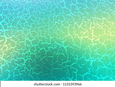 Light Green, Yellow vector pattern with bent ribbons. Creative geometric illustration in marble style with gradient. Textured wave pattern for backgrounds.