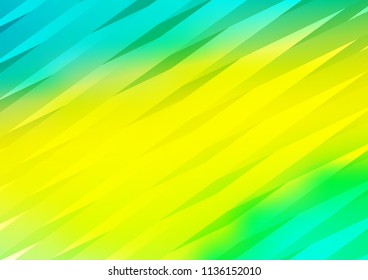 Light Green, Yellow vector pattern with narrow lines. Blurred decorative design in simple style with lines. The template can be used as a background.