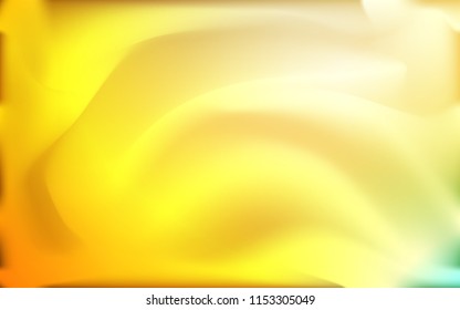 Light Green, Yellow vector pattern with bent ribbons. An elegant bright illustration with gradient. The template for cell phone backgrounds.
