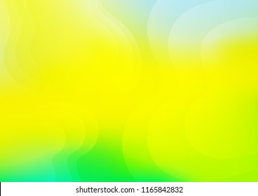 Light Green, Yellow vector pattern with bubble shapes. A sample with blurred bubble shapes. A completely new marble design for your business.