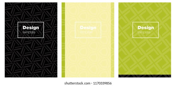 Light Green, Yellow vector pattern for magazines. Beautiful colorful sample in abstract style. Completely new template books.