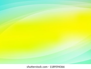 Light Green, Yellow vector pattern with narrow lines. Lines on blurred abstract background with gradient. Smart design for your business advert.