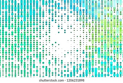 Light Green, Yellow vector pattern with spheres. Blurred bubbles on abstract background with colorful gradient. Pattern for beautiful websites.