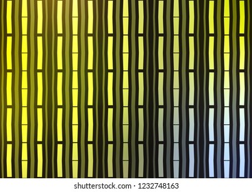 Light Green, Yellow vector pattern with narrow lines. Shining colored illustration with narrow lines. The template can be used as a background.