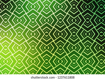 Light Green, Yellow vector pattern with narrow lines. Blurred decorative design in simple style with lines. Smart design for your business advert.