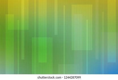 Light Green, Yellow vector pattern with sharp lines. Shining colored illustration with sharp stripes. Smart design for your business advert.