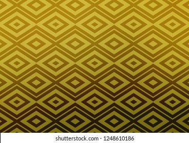 Light Green, Yellow vector pattern with lines, rectangles. Glitter abstract illustration with colorful lines, rhombuses. Backdrop for TV commercials.