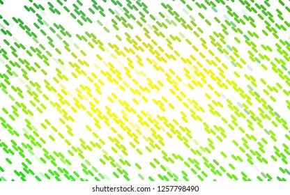 Light Green, Yellow vector pattern with narrow lines. Shining colored illustration with narrow lines. Pattern for websites, landing pages.