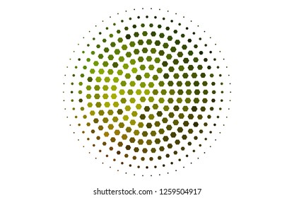 Light Green, Yellow vector pattern with colorful hexagons. Glitter abstract illustration in hexagonal style. New template for your brand book.