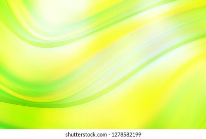 Light Green, Yellow vector pattern with lamp shapes. A sample with blurred bubble shapes. The template for cell phone backgrounds.