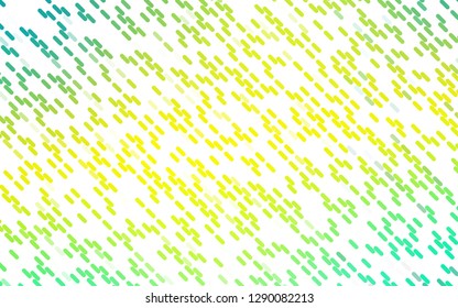 Light Green, Yellow vector pattern with narrow lines. Lines on blurred abstract background with gradient. Pattern for websites, landing pages.