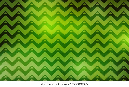 Light Green, Yellow vector pattern with polygonal style. Triangles on abstract background with colorful gradient. Pattern for booklets, leaflets