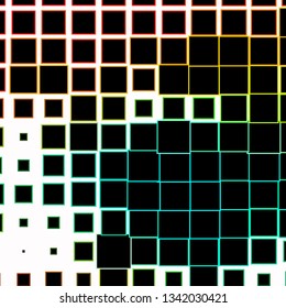 Light Green, Yellow vector pattern in square style. New abstract illustration with rectangular shapes. Modern template for your landing page.