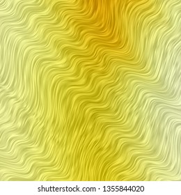 Light Green, Yellow vector pattern with curved lines. Colorful illustration in circular style with lines. Best design for your posters, banners.